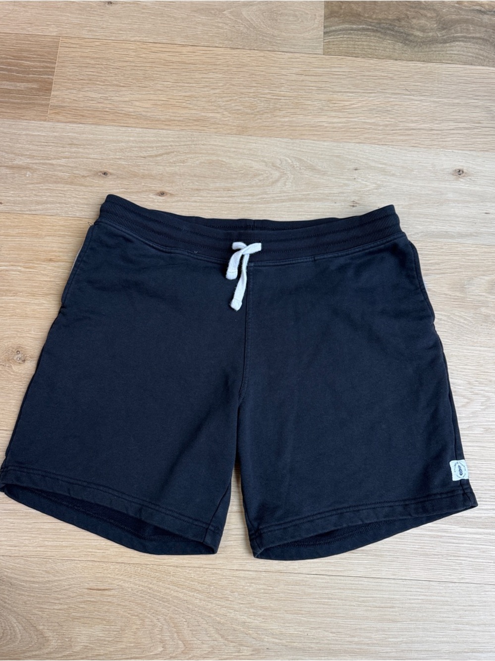 chubbies Black Athletic Drawstring cotton Shorts 7inch